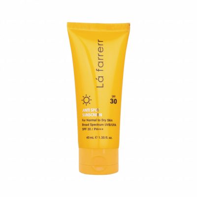 کرم ضدآفتاب و ضدلک بی‌رنگ لافارر مدل SPF30، مناسب پوست‌های خشک و معمولی، حجم 40 میلی‌لیتر