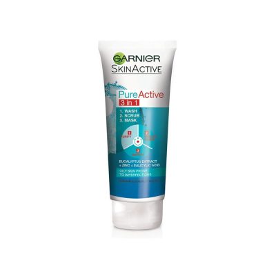 اسکراب لایه بردار گارنیه مدل Pure Active 3in1 حجم ۱۵۰ میل