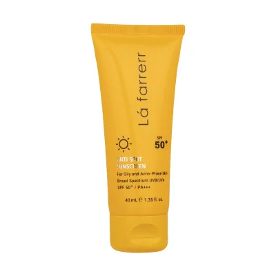 کرم ضدآفتاب و ضدلک بی‌رنگ لافارر مدل SPF50، مناسب پوست‌های چرب، حجم 40 میلی‌لیتر