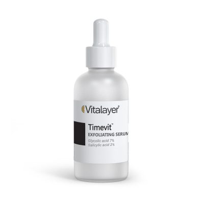 سرم لایه بردار ویتالیر مدل Timevit مناسب انواع پوست حجم 30 میلی لیتر