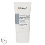 فلوئید ضدآفتاب بیرنگ ویتالیر SPF50 مدل Whitevit مناسب انواع پوست، حجم 50 میلیلیتر